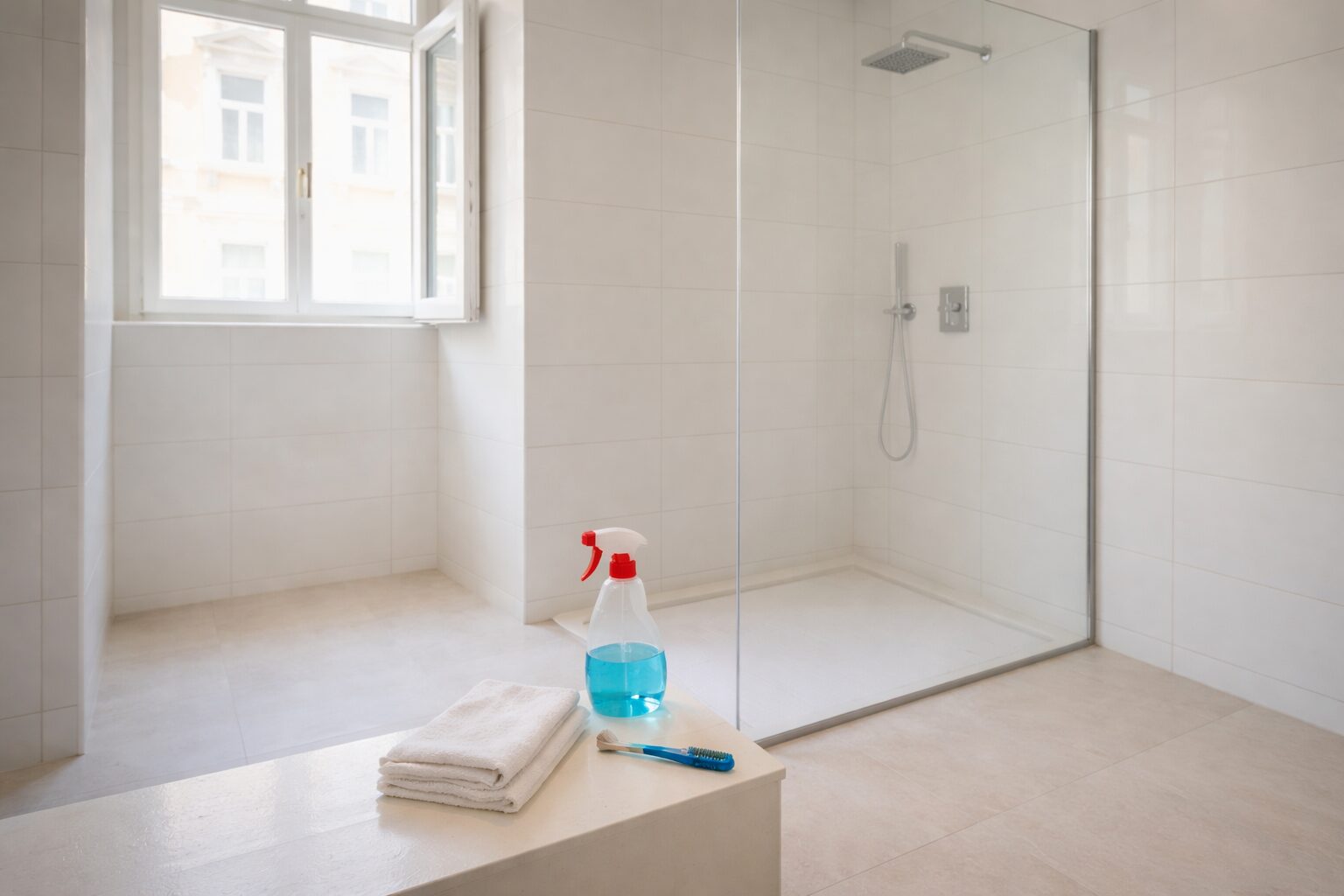 Badezimmerreinigung im Miethaus
