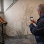 Wasserschaden im Stiegenhaus